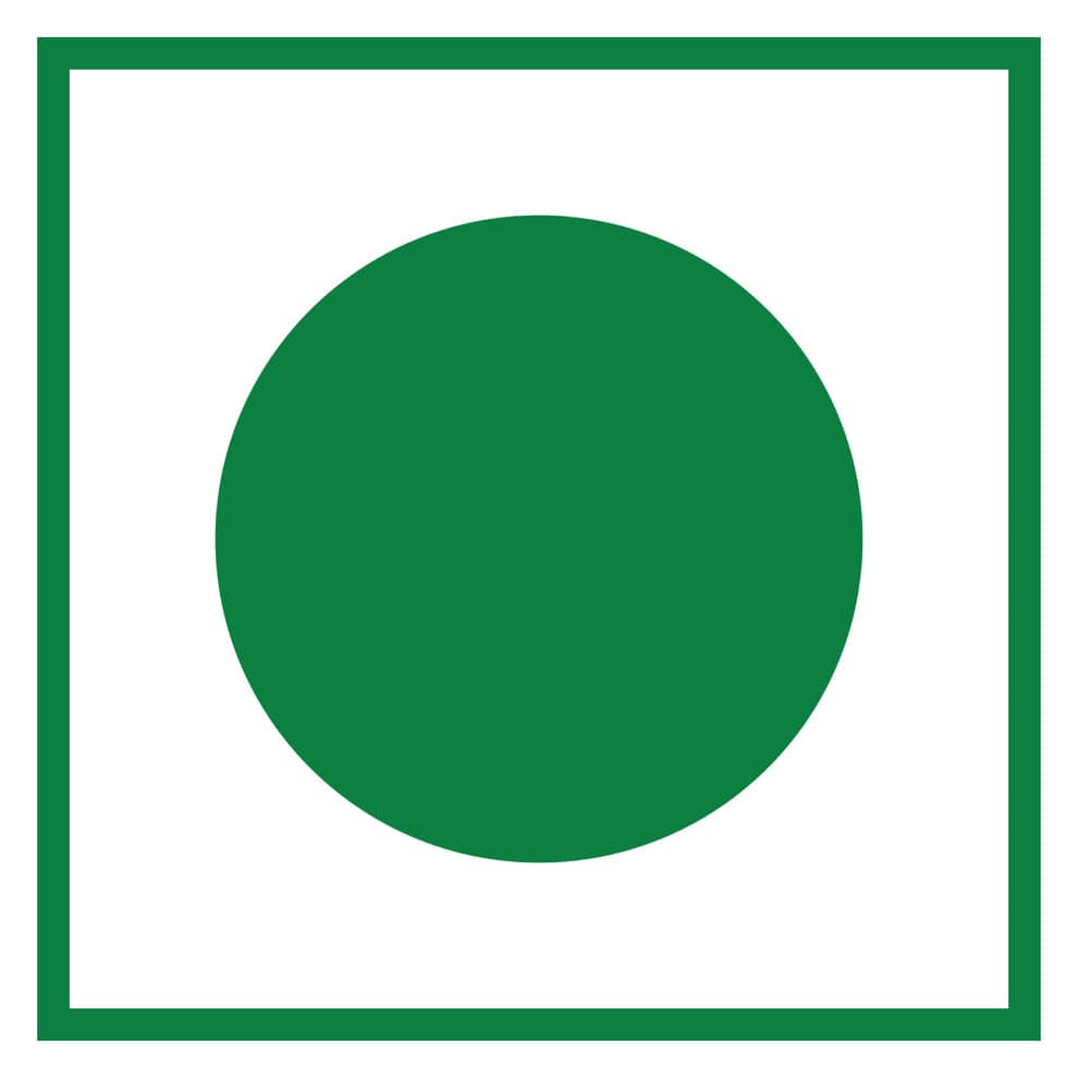 Green circular logo on white background representing Tea coffee vending service with Amazon instant cappuccino powder