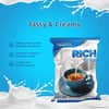 Dairy whitener for vending machines powder pack with creamy texture and quick solubility for tea and coffee