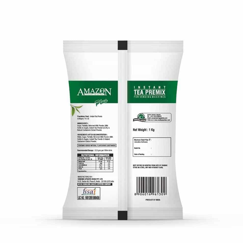 Amazon Plus cardamom tea premix instant pack 1kg for vending machines by tea coffee vending service