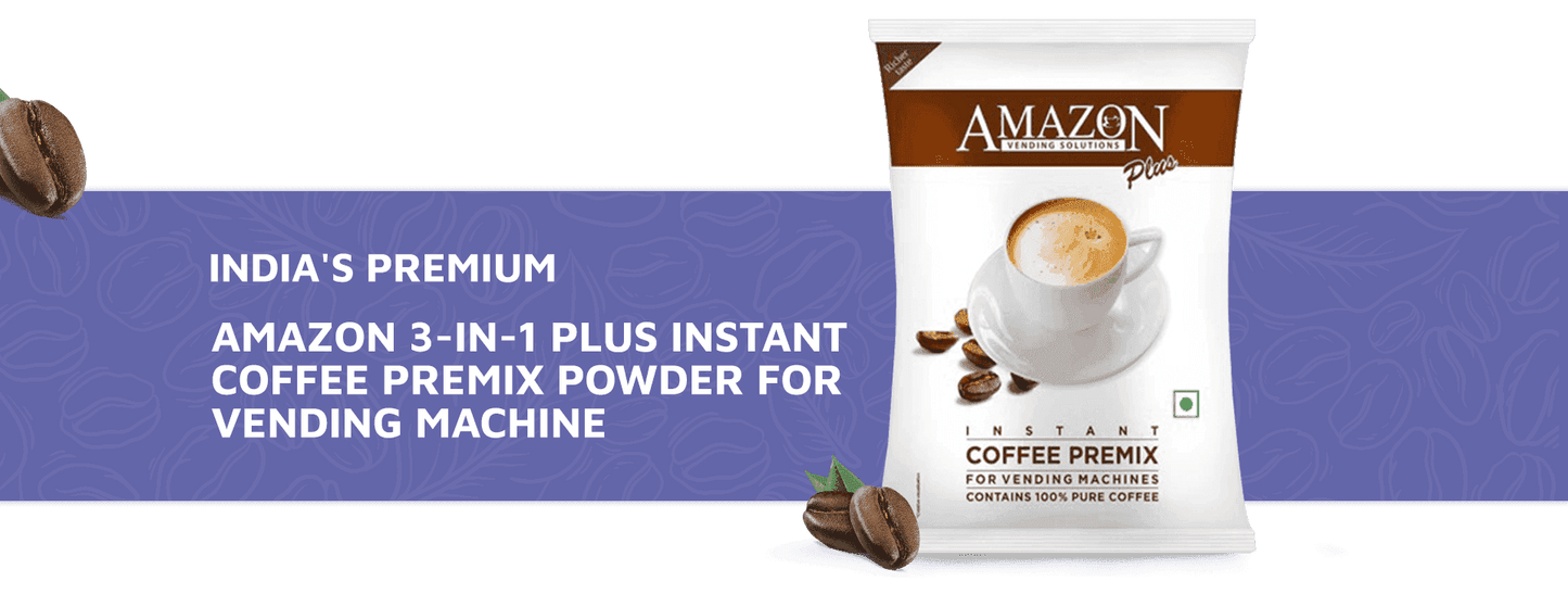 Amazon 3-in-1 Plus instant coffee premix for vending machines packet by TEA COFFEE VENDING SERVICE