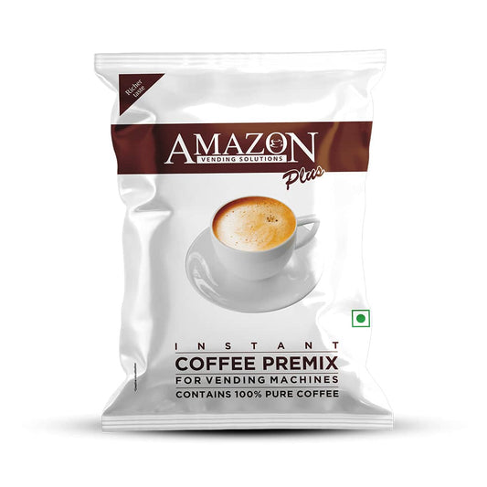 Amazon Plus instant coffee premix for vending machines by TEA COFFEE VENDING SERVICE with 100 percent pure coffee