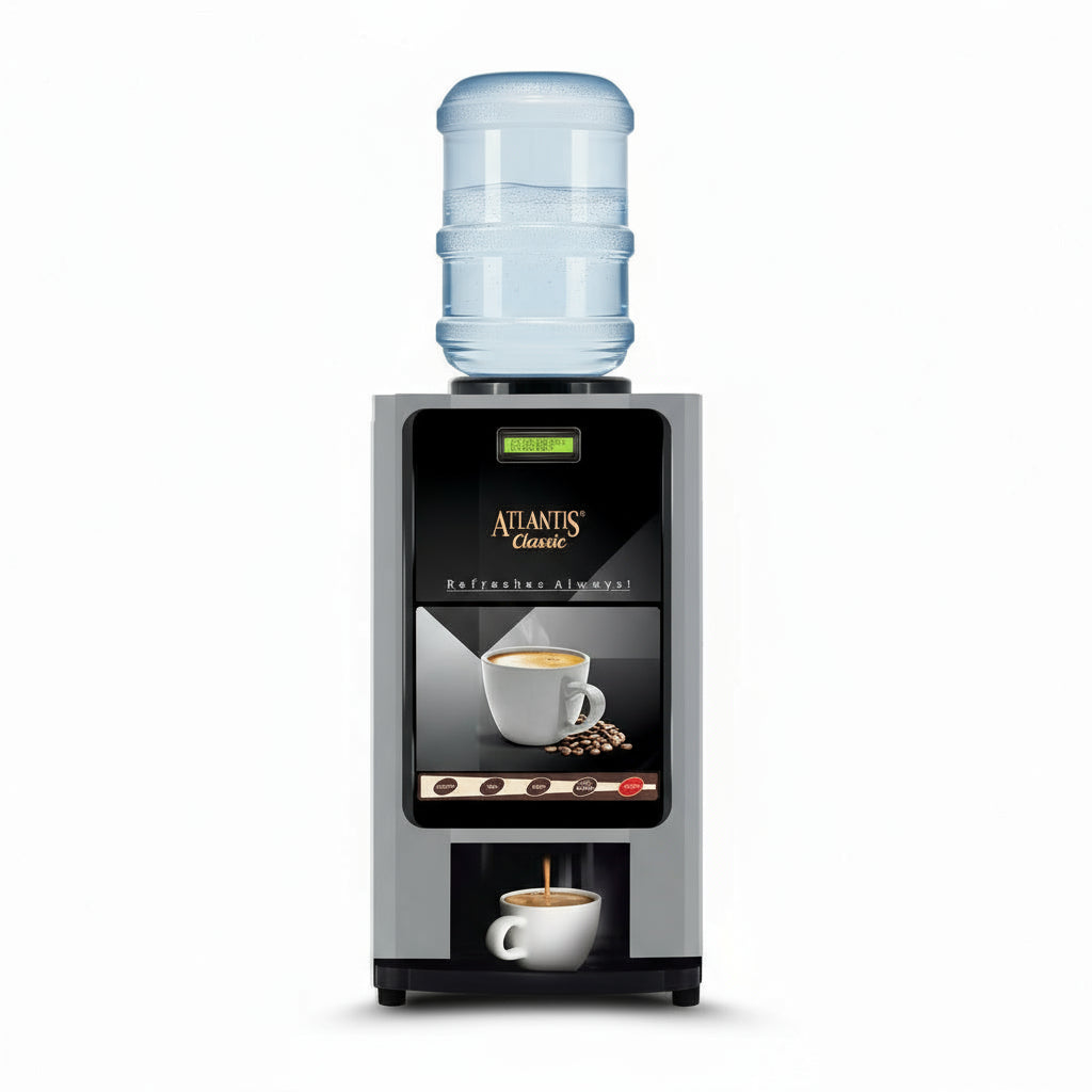 ATLANTIS CLASSIC 2 Lane Tea and Coffee Vending Machine 3 Ltrs hot Tank - COFFEE WALLA CALL ANY REQUIREMENT 99397588888 24*7