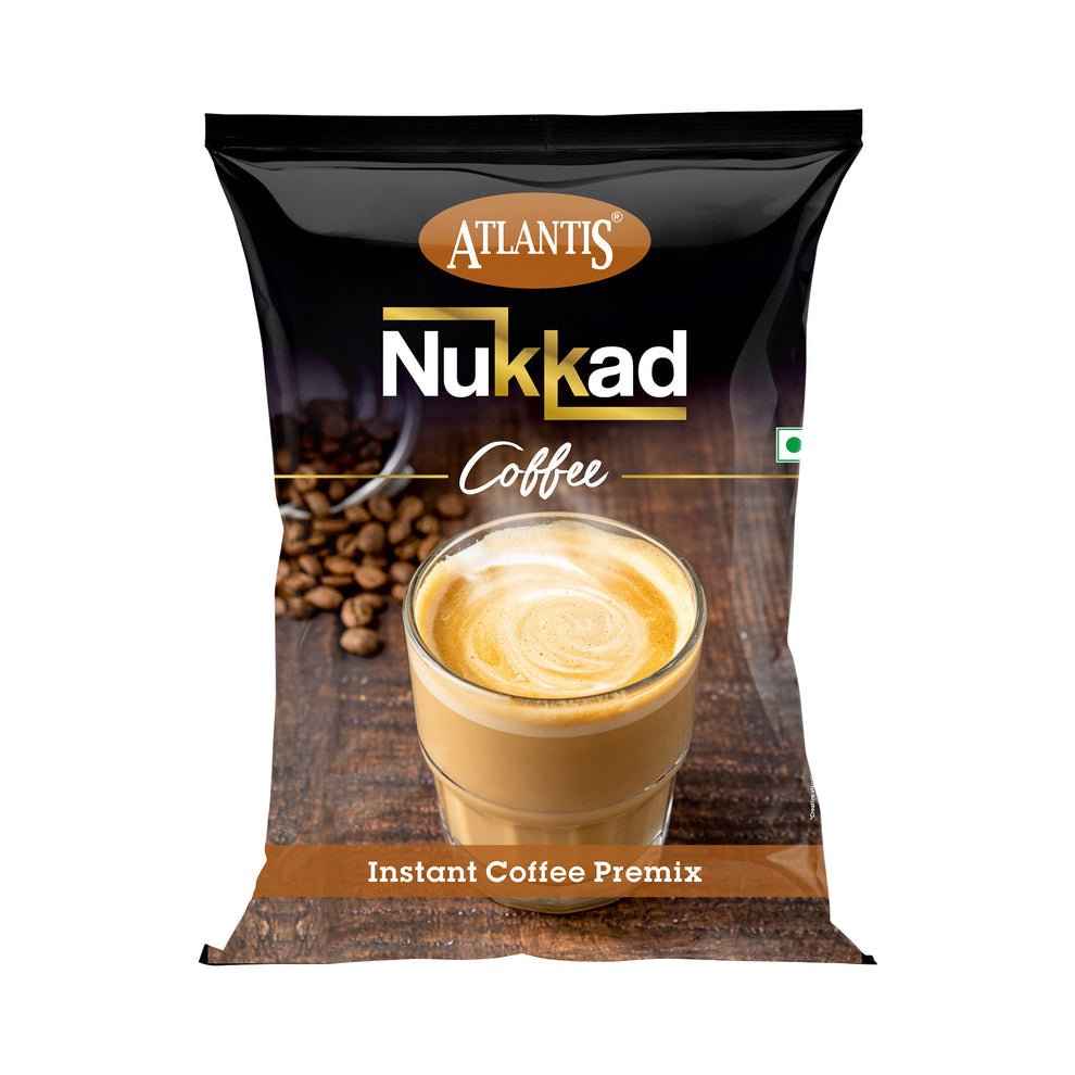 Atlantis coffee powder for vending machine Nukkad Instant Coffee Premix pack with coffee cup and beans