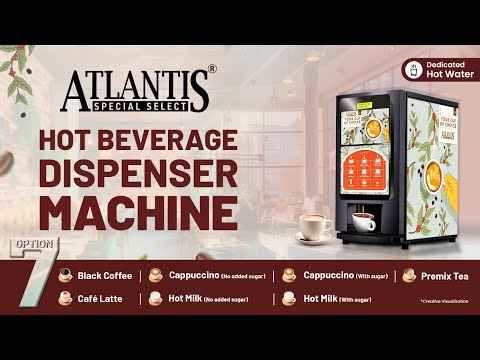 Coffee premix coffee machine tea premix water dispencer Atlantis hot beverage dispenser machine with multiple drink options