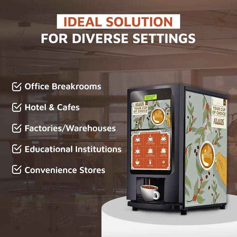 Atlantis Select 7 Option Coffee Machine ideal for office breakrooms hotels cafes and convenience stores