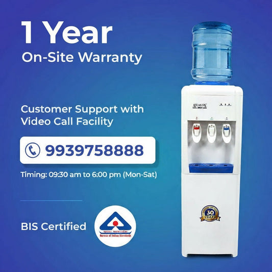 Atlantis SKY hot and cold water dispenser with one year on-site warranty and customer support