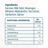 Cheristo cardamom masala tea premix nutritional information and ingredients label by TEA COFFEE VENDING SERVICE