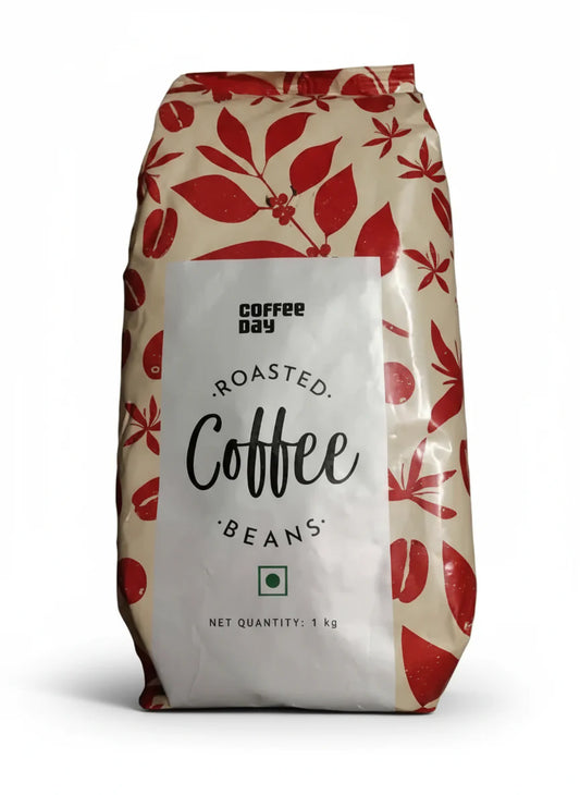 Coffee Day roasted coffee beans 1 kg pack for wholesale coffee beans online purchase