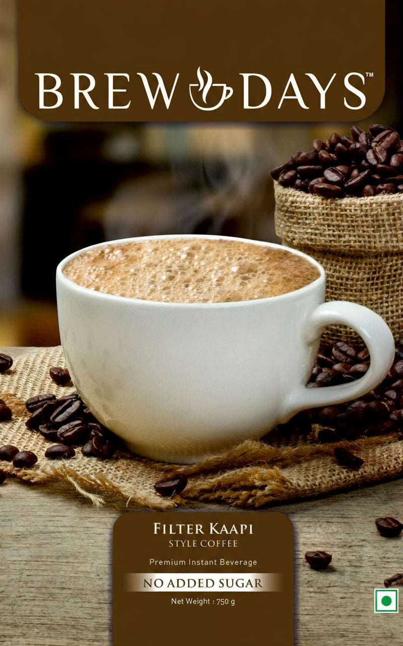 Brewdays Filter Kaapi No Added Sugar 750g Pack - COFFEE WALLA CALL ANY REQUIREMENT 99397588888 24*7