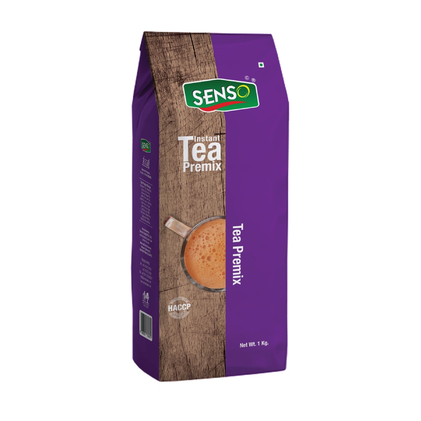 Senso instant tea premix in purple and brown 1 kg pack by TEA COFFEE VENDING SERVICE