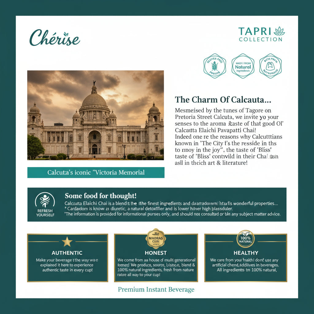 Cherish Madras Coffee Premix premium instant beverage with authentic, honest, and healthy qualities from Tapri Collection